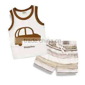Factory Price no Sleeve Children Clothes Set 2017 Hot Sell Kids Clothes thumbnail-5