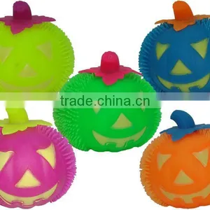 Puffer Ball Toy Squishy TPR LED Halloween Pumkin Puffer Ball Toys thumbnail-1