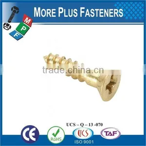 Made in Taiwan High Quality Stainless Steel Phillips Head Brass Self Tapping Screw thumbnail-1