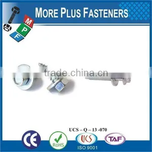 Taiwan M3 M12 M3-0.5 x 10mm DIN 7985 Phillips Drive Pan Head Grade A4 Stainless Steel Machine Screw With Hex Double Lock Washer thumbnail-1