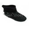 New Designs Fashion Comfortable Black PU Female Size 36-41 Ankle Boots With 0.2cm Heels thumbnail-1