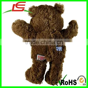 Choose Size Reinforced Plush Squeaky Dog Tug Toy Bear thumbnail-2