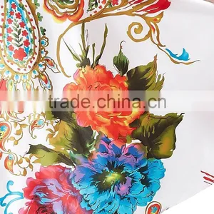 Wholesale Lady Fashion Sleeveless Floral Printed Halter Dresses Womens Backless Designs Satin Midi Dress thumbnail-6