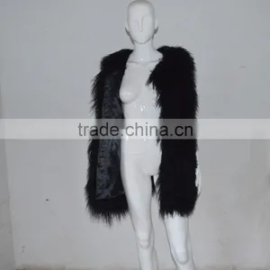 SJ036-01 2017 New Fashion Hipe Length Real Fur Vest for Girl or Women thumbnail-1