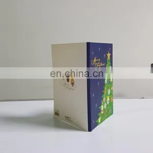 Factory Low Price Musical Led Light Custom Christmas Greeting Cards With Battery thumbnail-3