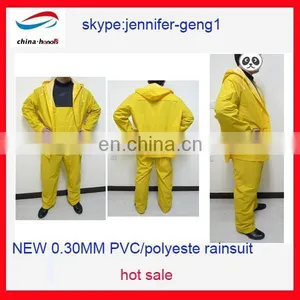 NEW Industrial Rain Coat Polyester Rain Coats Vinyl Coated Polyester Webbing thumbnail-1