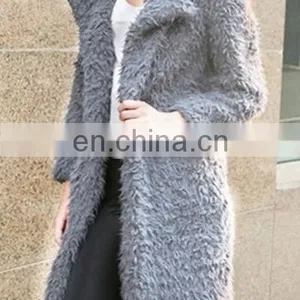 Women Faux Fur Long Coat thumbnail-4