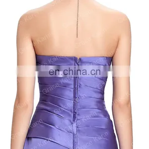Grace Karin Strapless Sweetheart Floor Length Purple Evening Dress Patterns Mature Ladies Formal Evening Dresses CL3141 thumbnail-5