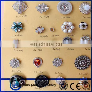 Custom Garment Metal Coat Fashion Vintage Rhinestone Buttons Wholesale thumbnail-1