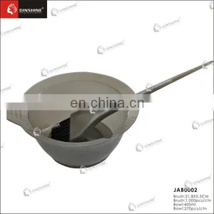 New Design Fade-proof Salon Plastic Hair Dyeing Bowl & Brush Set thumbnail-2