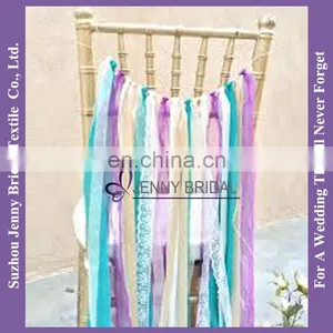 C382D Color Silk Ribbon Colorful Ribbon Chair Sash thumbnail-1