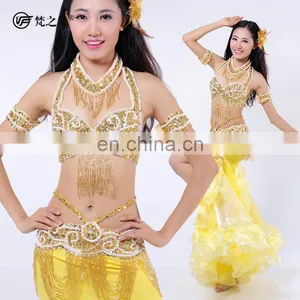 Beading Tassel Sequins Sexy Austrial Bellydance Costumes thumbnail-1