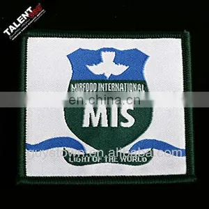 Custom Individual Design Weaving Label Patch Woven Badges for Garment thumbnail-1