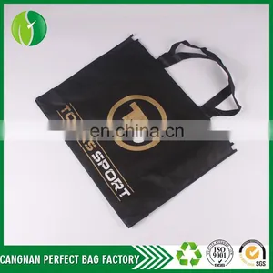 Top Quality Eye-catching Black Bulk Cheap Nonwoven Custom Utility Tote Bag thumbnail-3