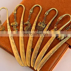Leaf Shape Gold Color Plated Leaf Bookmark Custom Metal Bookmarks Gold Metal Leaf Bookmark thumbnail-4