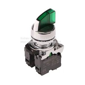 24VDC LED Light 24mm Selector 2 Position Push Button Switch thumbnail-2