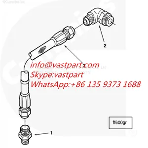 Cummins K38 Engine Flexible Hose 3634522 3175810 thumbnail-1