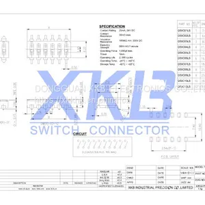 Best Sales 2.54mm Space Pin(1-12) DIP Switch thumbnail-2