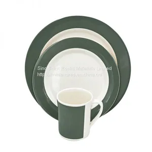 Factory Direct Price Tableware Korean Dinnerware Set Blue Melamine Dinner Party Sets thumbnail-2
