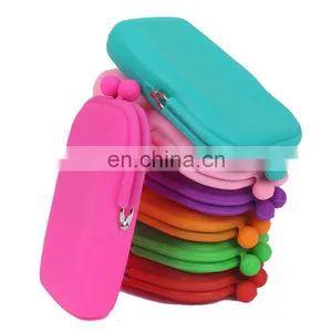 Japanese Style Candy Color Pouch Women Cosmetic Coin Purse Case Clutch Silicone Wallet thumbnail-2