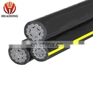 Overhead Aluminium XLPE Insulated 4x50mm2 Aerial Bundled Cable thumbnail-1