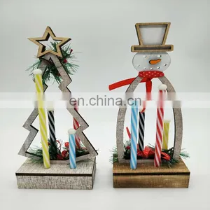 Wooden Tree/Cute Snowman Shaped Led Light thumbnail-4