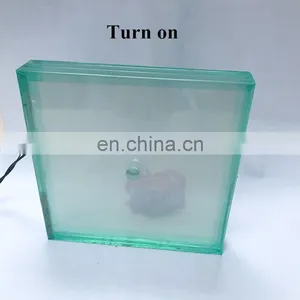 Electric Smart Glass High Quality Magic Switchable PDLC Film Glazing Low Iron Super Ultra Clear Ultrawhite Tempered Laminated6+6 thumbnail-6
