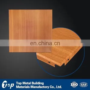 Pressed Metal Ceiling Panel Wood Ceiling Decoration thumbnail-3