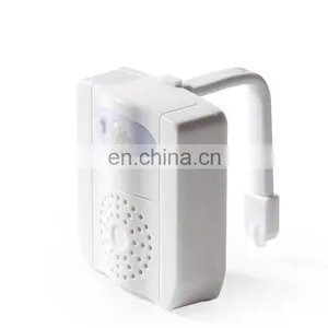 Motion Activated 16-Color Changing Battery Operated Waterproof UV Sterilization Led Toilet Night Light Motion Sensor thumbnail-1