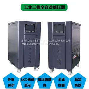 Industrial 380VAC Power 15KVA 30KVA 60KVA Servo 3 Phase Automatic Voltage Stabilizers thumbnail-1