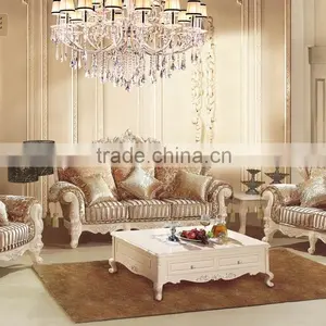 Luxury Hand Carved Sofa Set,luxury French Sofa Set,fabric Sofa, Antique Floral Fabric Sofa thumbnail-1