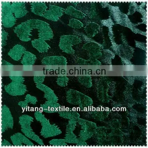 Top Quality and Cheap Gold Flocking Fabric for Garment thumbnail-1