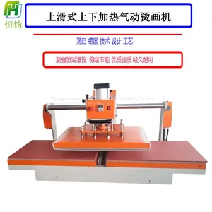 Pneumatic up and Down Heating Press Rubber Machine Pressure Clothing up and Down Heating Ironing Drill Semi-automatic Press Machine thumbnail-3