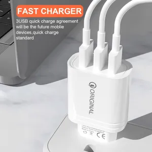 2022 Oem 20W Pd 3Port USB Charger Wall Chargers Adapter Phone Usb Wall Charger for Iphone 11 12 13 thumbnail-4