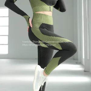 Gym Fitness Sports Wear Set Yoga Leggings Workout Suits thumbnail-2