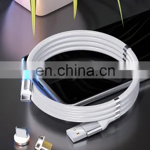 Wholesale 3 in 1 7pin Magnetic Cable Fast Charging Data Cable Mobile Phone Magnetic USB Data Cable for Iphon/type C/android thumbnail-3