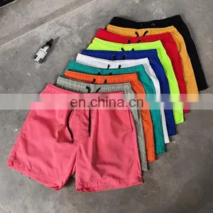 Wholesale Custom Logo Summer Beach Elastic Swimwear Quick Dry Mens Swim Shorts With Pocket thumbnail-1