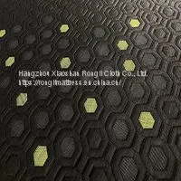 44% Grey High Ice 56% Polyester Honeycomb Printed Mattress Fabric thumbnail-1