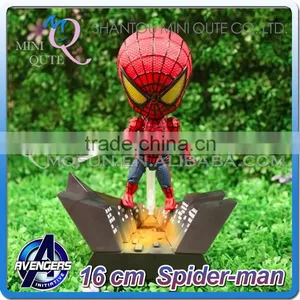 MINI QUTE 16 cm Kawaii Marvel Action Figures Avenger Super Hero Spiderman Brinquedos Boys Toys in Color Box NO.MQ 057 thumbnail-1