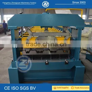 CE/SGS Certificated Galvanized Coils Floor Decking Forming Machine thumbnail-1