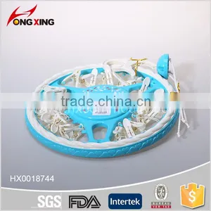High Quality Round Shaped Plastic Drying Hanger 24 Pegs/set thumbnail-5