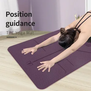 Double Layer TPE Yoga Mat Set YiShengNuo Best Tpe Yoga Mat thumbnail-1