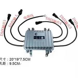 DMX 512 Signal Waterproof Splitter 4ch thumbnail-1
