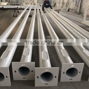 Q235 Steel Galvanized 6m Street Lamp Pole Steel Pole thumbnail-3
