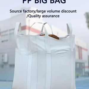 FIBC Bulk Bags Super Sacks Moisture Proof and Good Quality Heavy Duty PP Woven Super Sacks Builder Bag Bags thumbnail-4