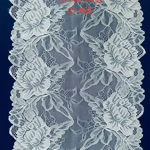 Lace Realm Stretch Floral Pattern Lace Ribbon Trim for Sewing Gift Package Wrapping Floral Designing & Crafts thumbnail-4