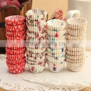 Sweet Time Cupcake Liners Cups Cases, Paper Cake Mini Baking Cup Decorative Wedding Party Favors thumbnail-1