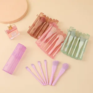 Customized Candy Colored Makeup Brush Six Pack Multifunctional Portable Boxed Makeup Brush Eye Beauty Tool Set thumbnail-5