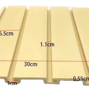 Durable Garage Wall Slatwall Pvc Storage Wall Tool Organizer Heavy Duty PVC Slatwall Panel for Garage System thumbnail-3