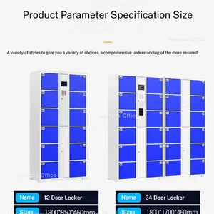 Digital Locker System With Steel Safety Locks - Perfect for Supermarket | Multiple Colors & Power - Off Auto - Lock thumbnail-2